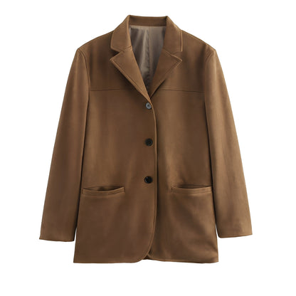 Ashlea - Elegancki blezer z klapami i spódnicą dla kobiet