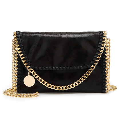 Charlotte - Elegancka skórzana torebka na ramię z łańcuchem dla kobiet