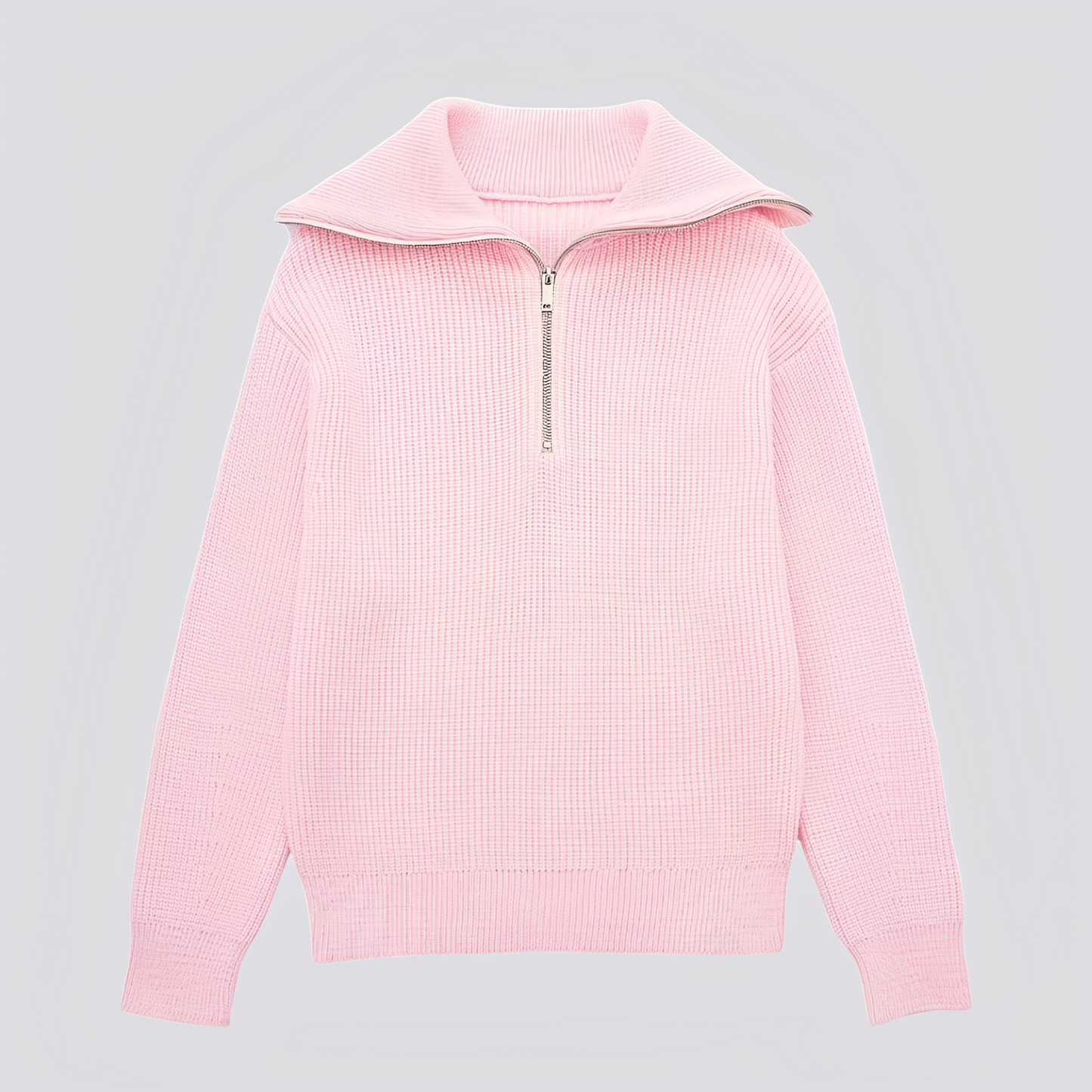 Christine - Stylowy pasiasty sweter z zamkiem dla kobiet