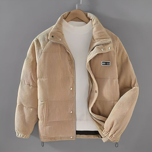 Nelson - Nowoczesna ocieplana kurtka sztruksowa dla mężczyzn