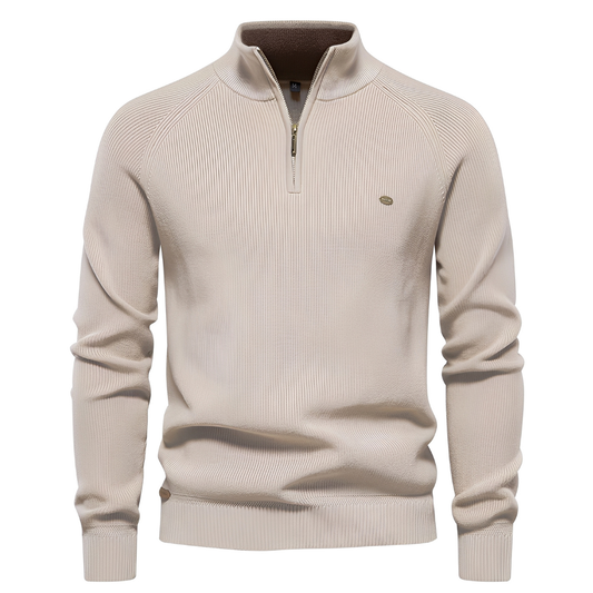 Brant - Stylowy sweter z zamkiem ćwierć dla mężczyzn