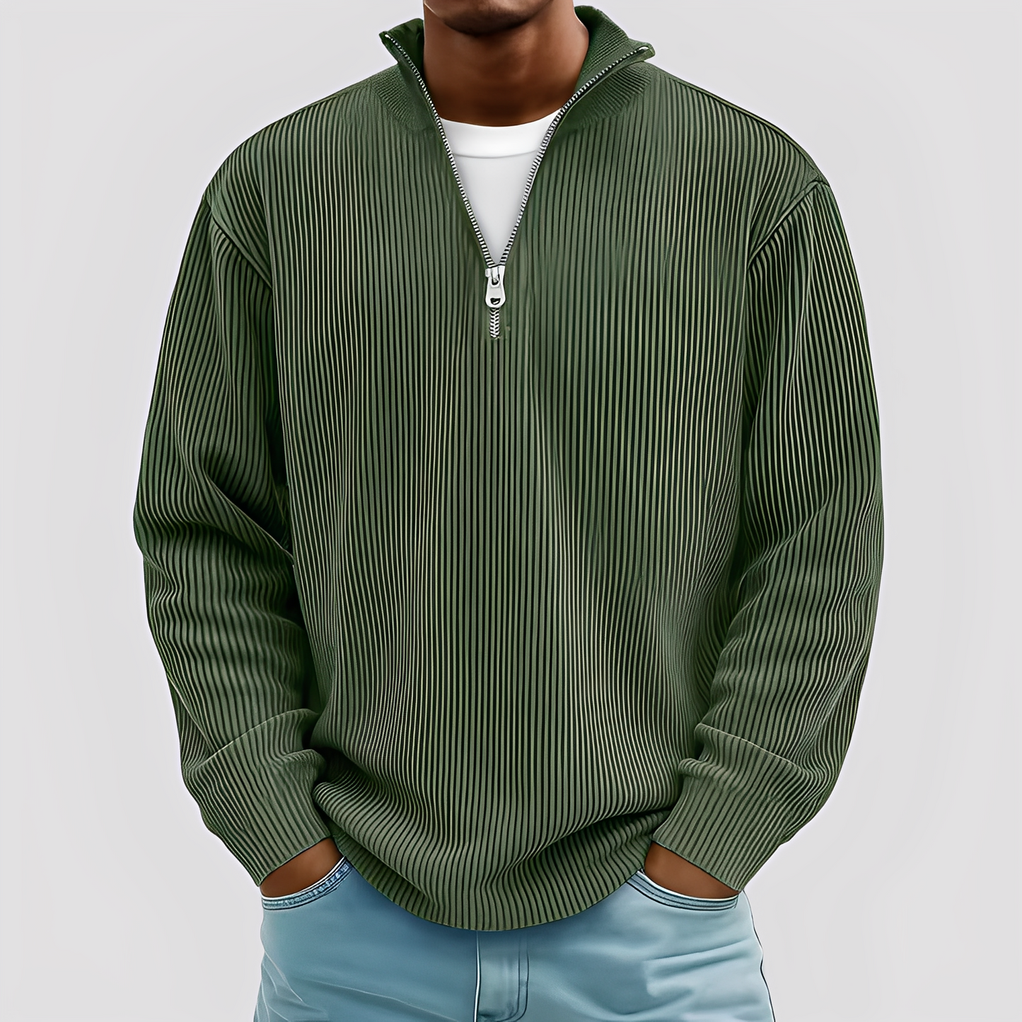 Henry - Nowoczesny, luźny, ciepły sweter dla mężczyzn