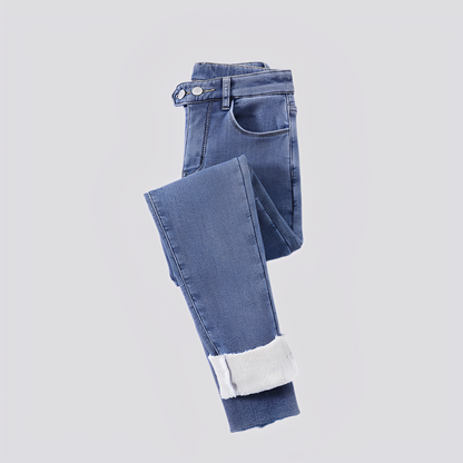 Caroline - Stylowe, grube spodnie termiczne dla kobiet