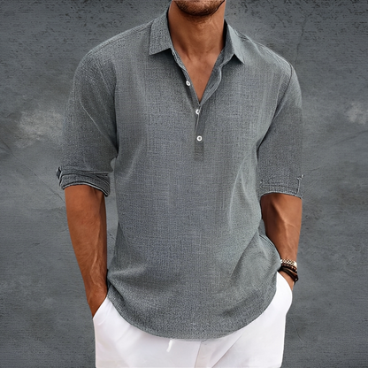 Nathanaël - Klasyczna koszula z długimi rękawami dla mężczyzn