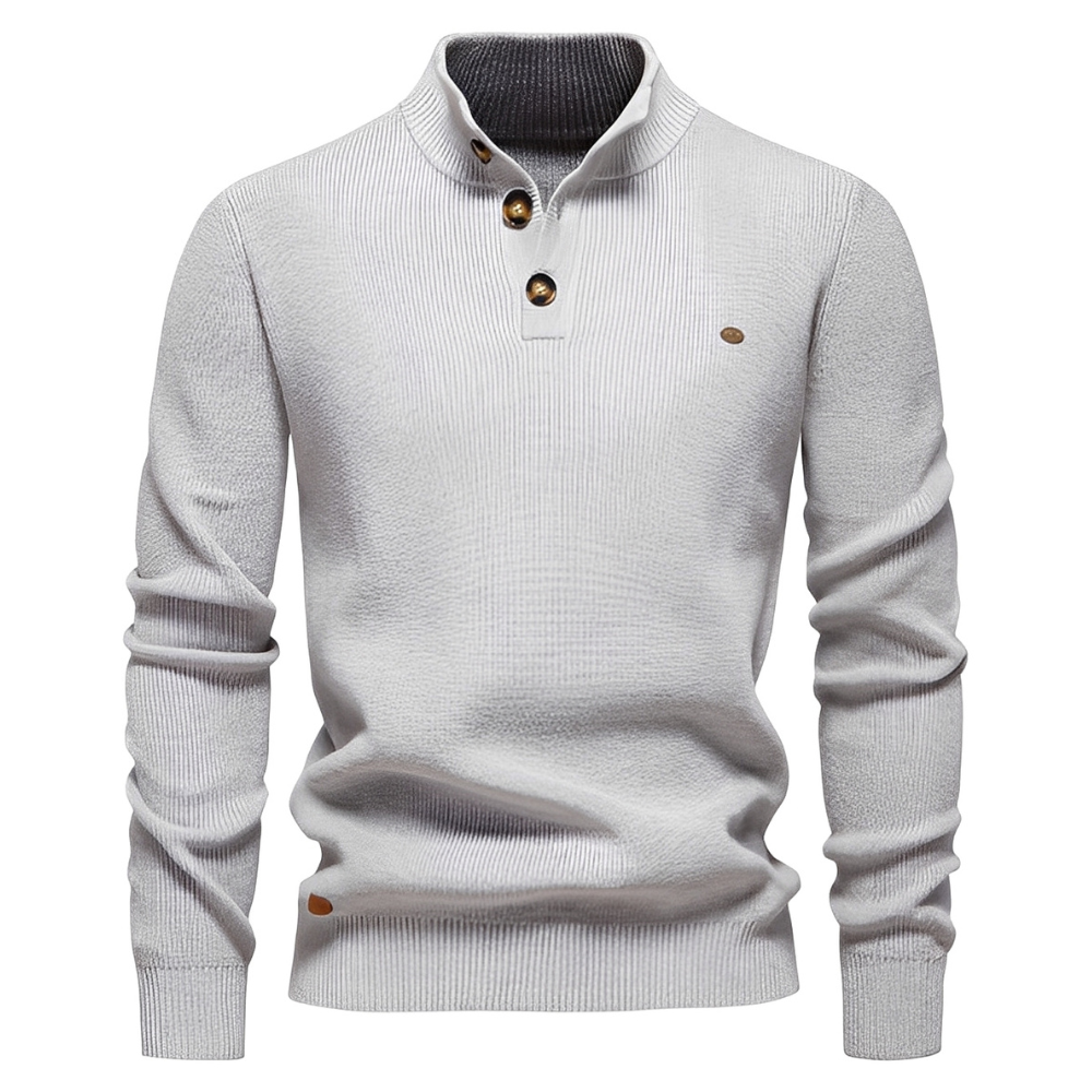 Brant - Stylowy sweter z zamkiem ćwierć dla mężczyzn