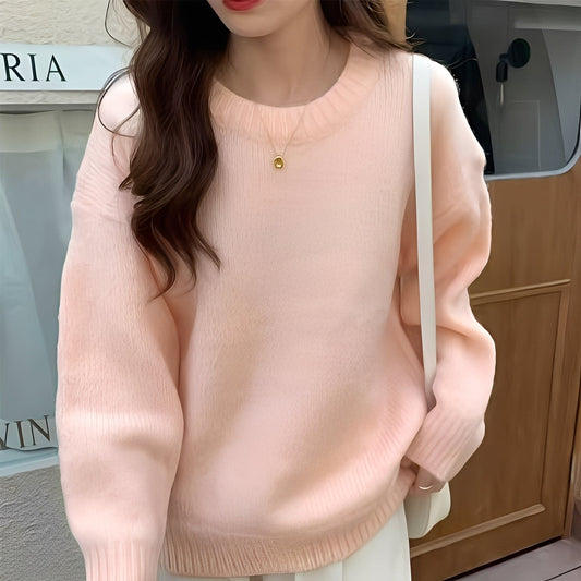 Roxanna - Prosty oversize sweter dla kobiet