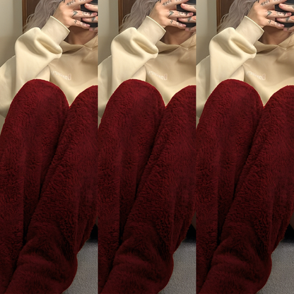 Camellia - Ciepłe, ponadkolanowe skarpety zimowe dla kobiet