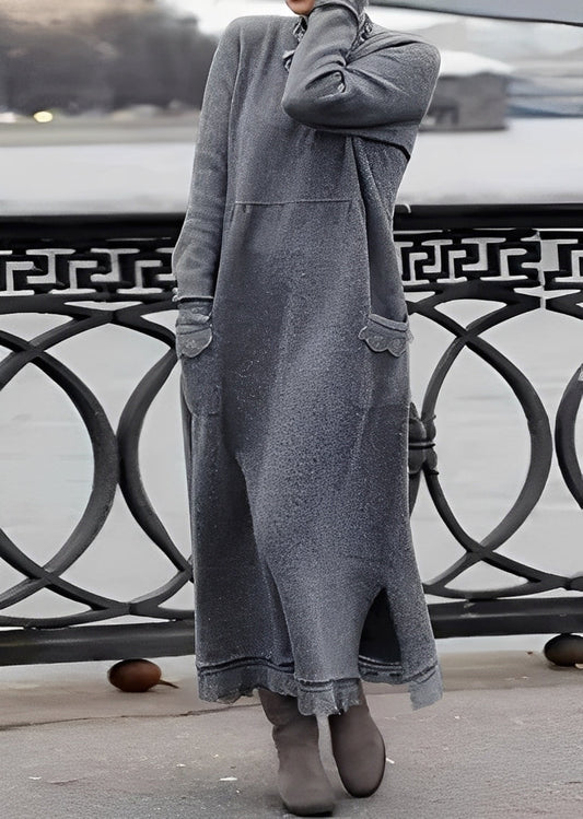 Emma - Stylowa, luźna, ciepła sukienka dla kobiet