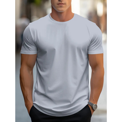 Brian - Klasyczny męski T-shirt z krótkim rękawem