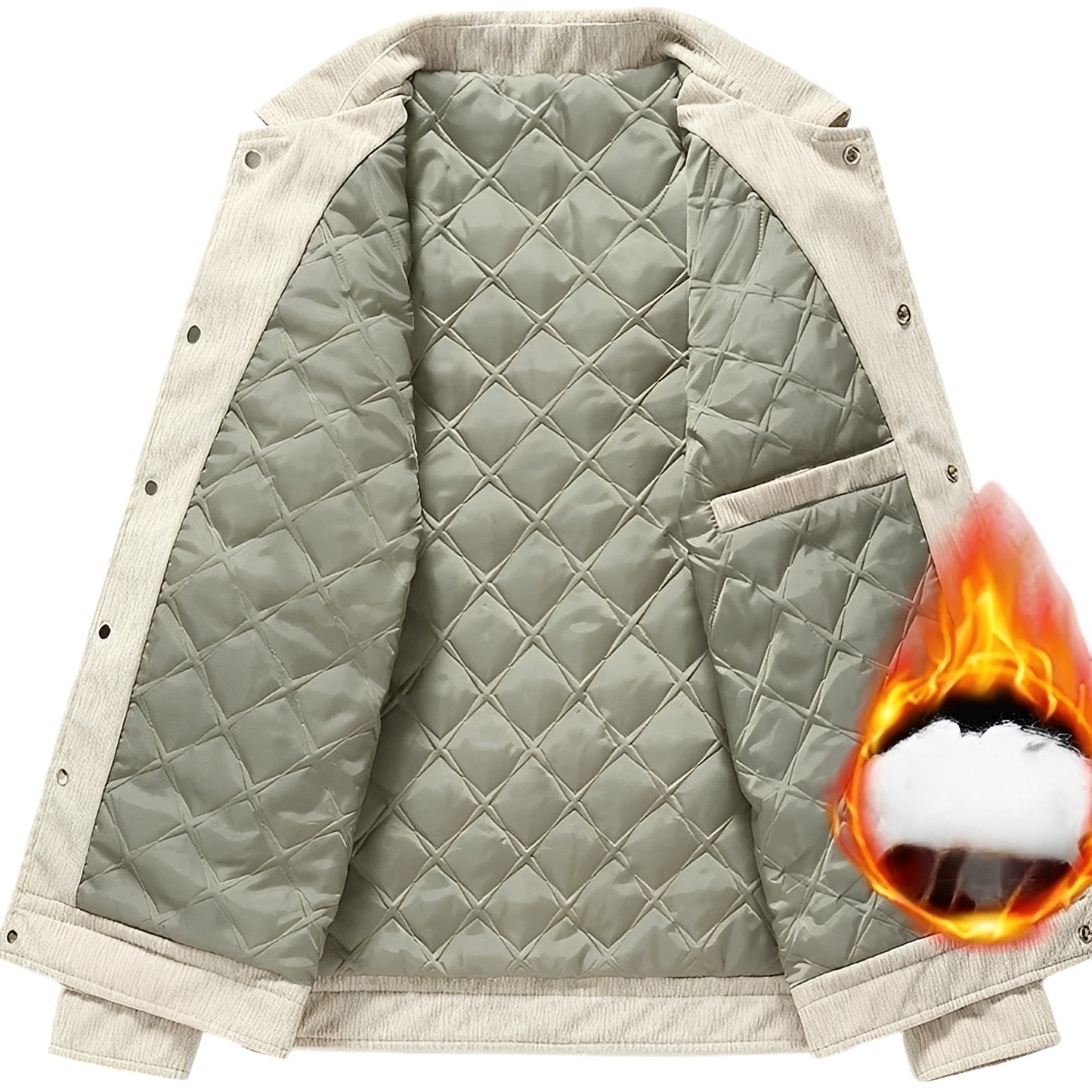 Jack - Nowoczesna, luźna kurtka sztruksowa dla mężczyzn