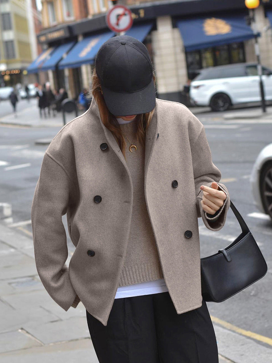 Courtney - Modna oversize'owa kurtka z zapięciem na guziki