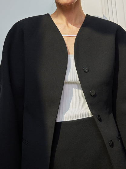 Sofie - Elegancka marynarka minimalistyczna z botoniką