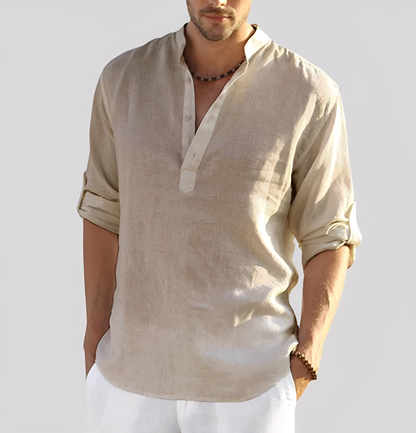 Adriano – Męska koszula z lnu