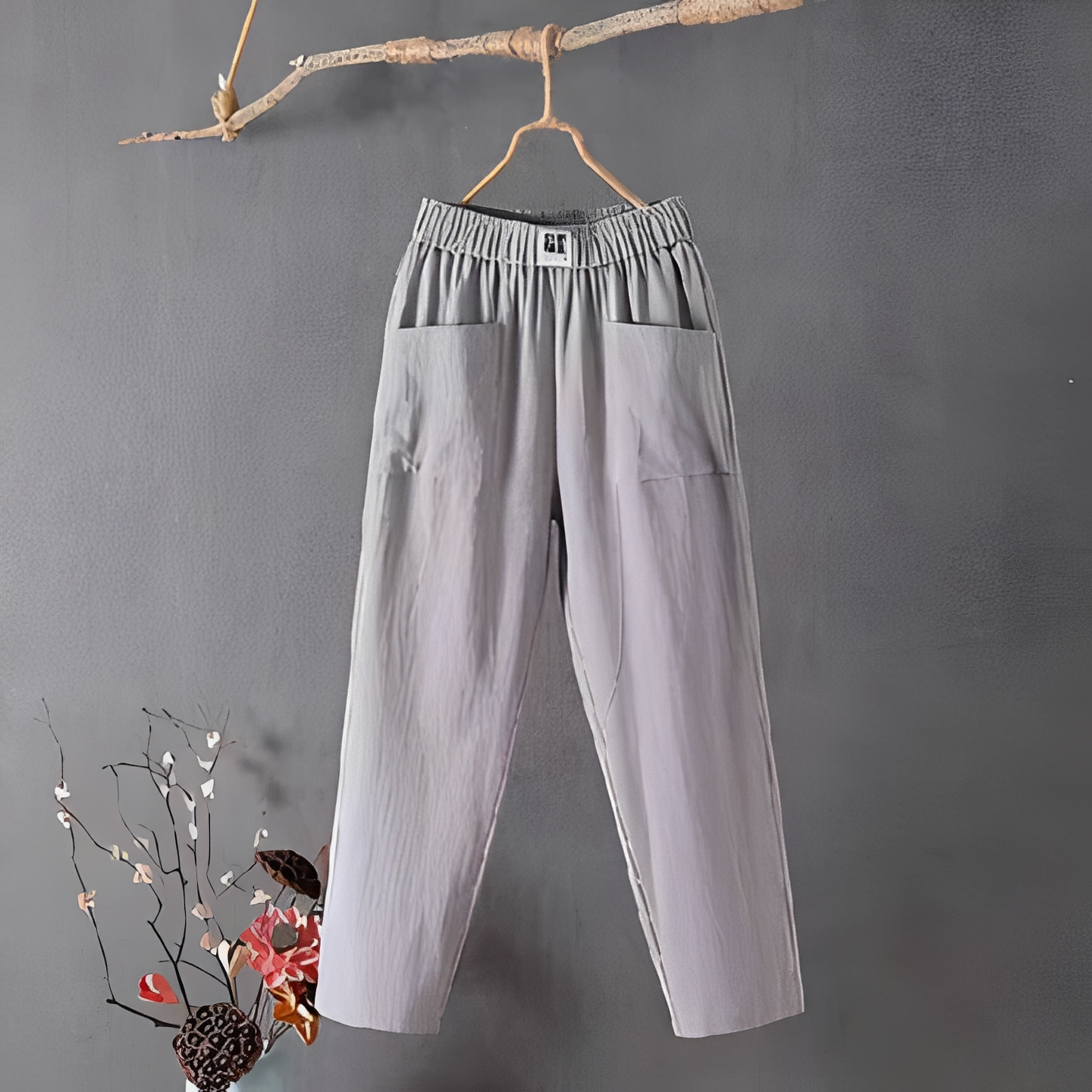 Klaire - Spodnie codzienne z prostymi nogawkami dla kobiet