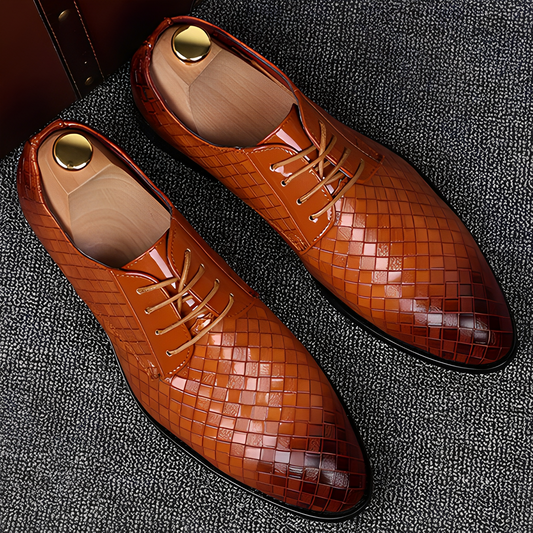 Tristan - Skórzane buty sznurowane męskie