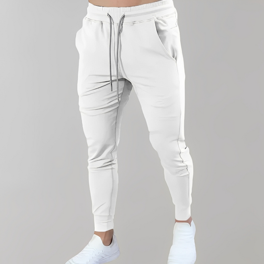 Jayson - Krótkie spodnie slim z troczkiem dla mężczyzn