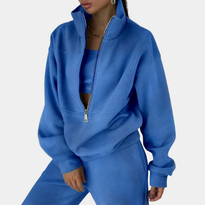 Catherina - Wygodny dres z zaokrągloną talią