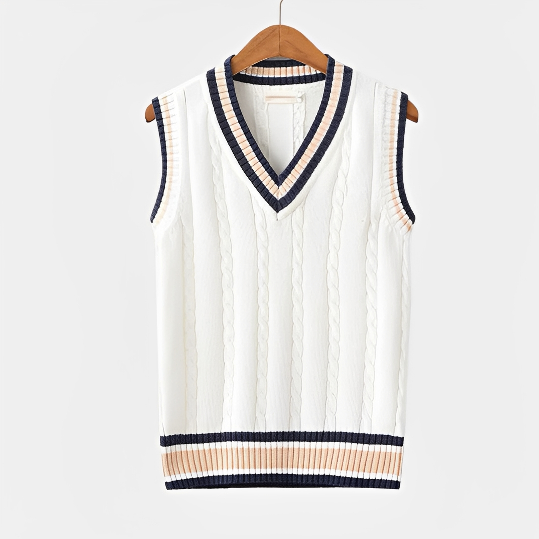 Dale - Sweter bez rękawów z dzianiny dla mężczyzn