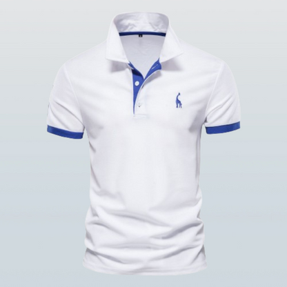 Marl - Elegancka koszulka polo z krótkim rękawem dla mężczyzn