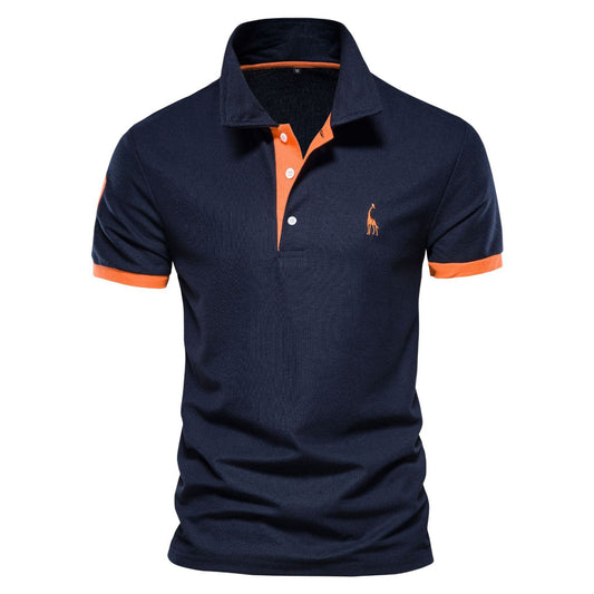 Marl - Elegancka koszulka polo z krótkim rękawem dla mężczyzn