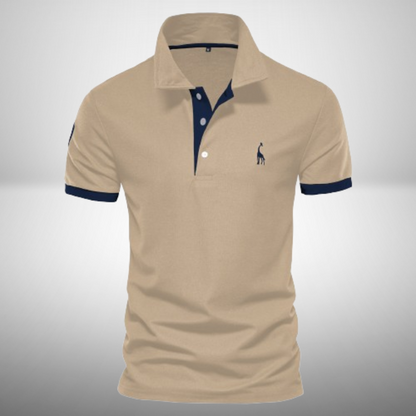 Marl - Elegancka koszulka polo z krótkim rękawem dla mężczyzn