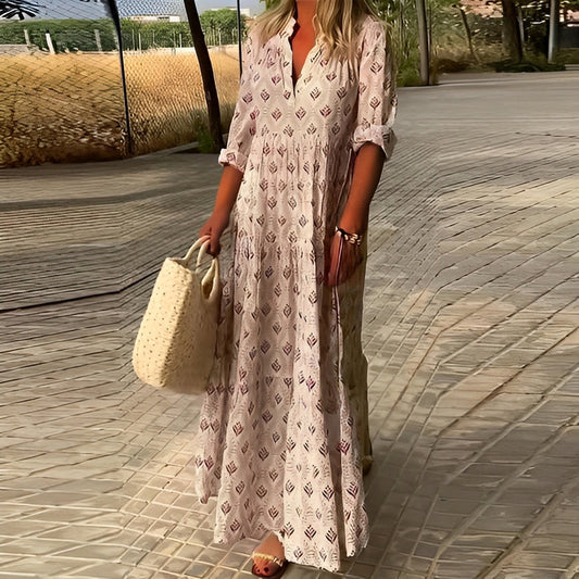 Octavia - Sukienka boho w stylu vintage dla kobiet