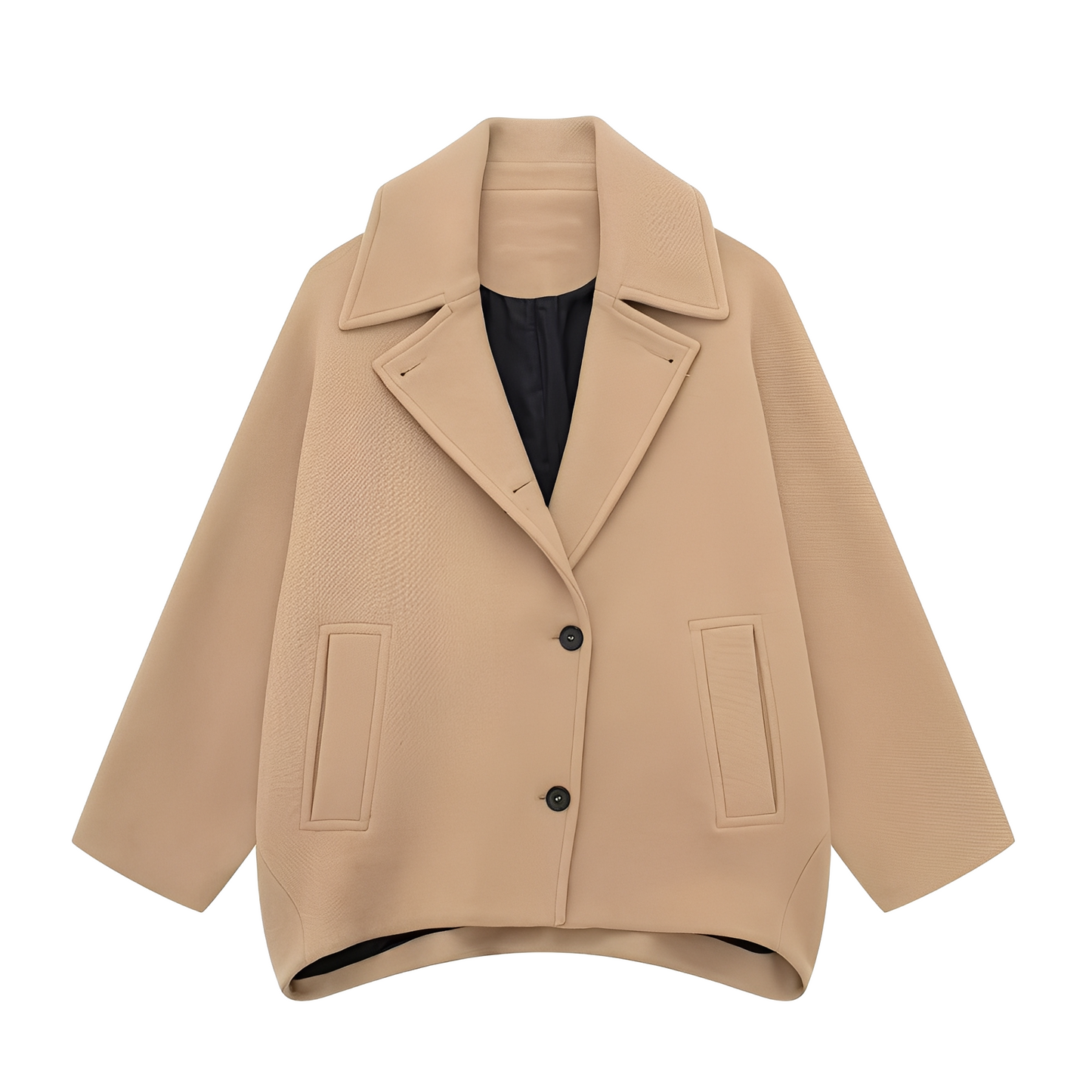 Rosalee - Elegancki krótki płaszcz wełniany dla kobiet