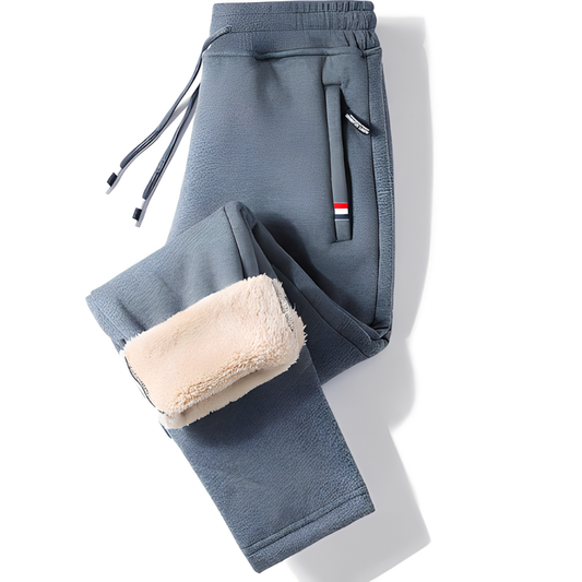 Theo - Swobodne, termiczne spodnie proste dla mężczyzn