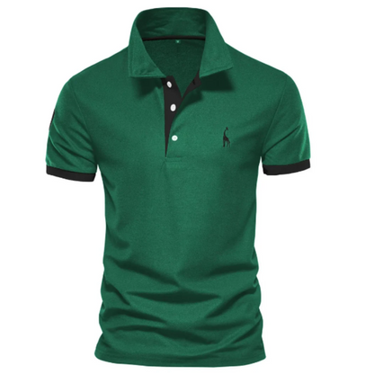 Marl - Elegancka koszulka polo z krótkim rękawem dla mężczyzn