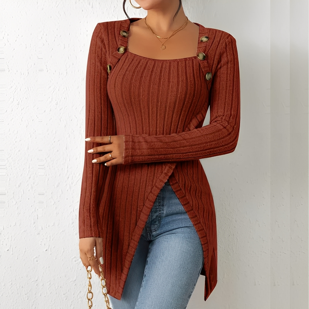 Alfreda - Góra dziana z guzikami dla kobiet