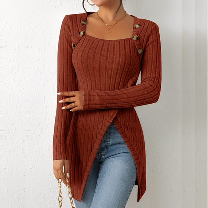 Alfreda - Góra dziana z guzikami dla kobiet