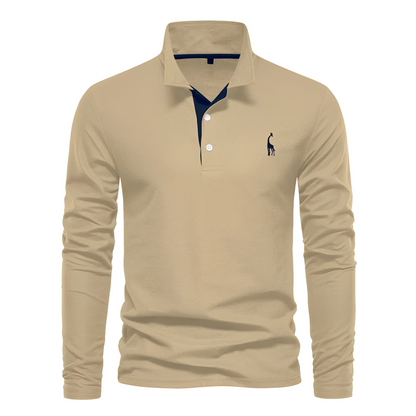 Antoine - Polo z długimi rękawami dla mężczyzn