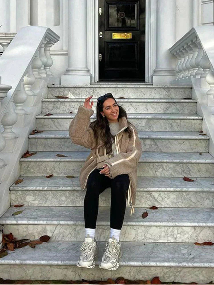 Daria – Płaszcz Teddy Oversize