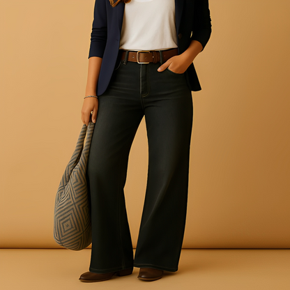 Analiza - Eleganckie spodnie proste dla kobiet