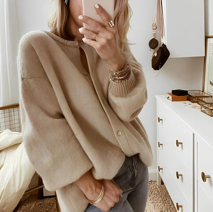 Mildred - Ciepły oversize kardigan dla kobiet