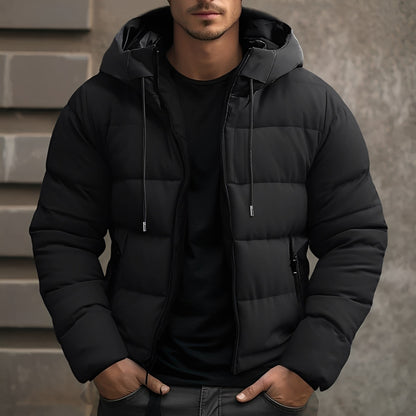 Georgie - Stylowa aksamitna kurtka z kapturem dla mężczyzn