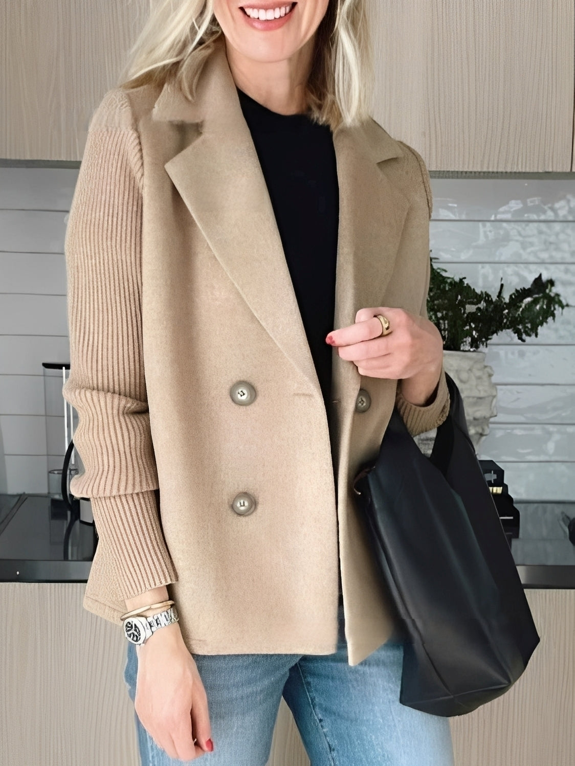 Alannah - Stylowy wełniany żakiet dla kobiet