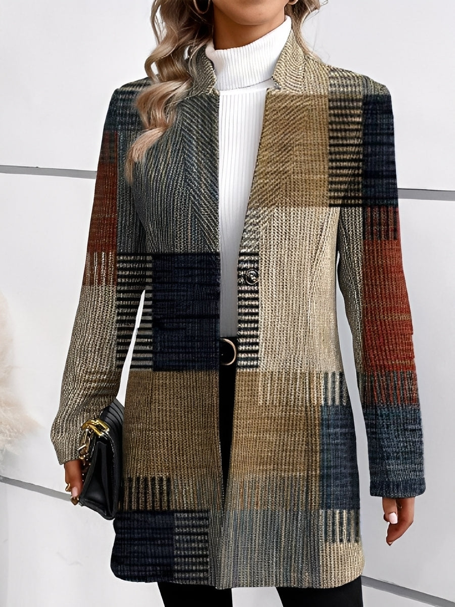 Tiffany - Stylowy, formalny długi blezer dla dam