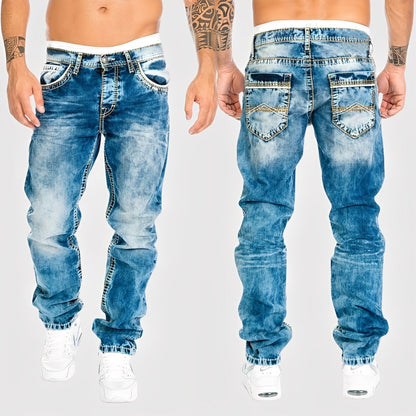 Chris - Luźne jeansy z szerokimi nogawkami dla mężczyzn