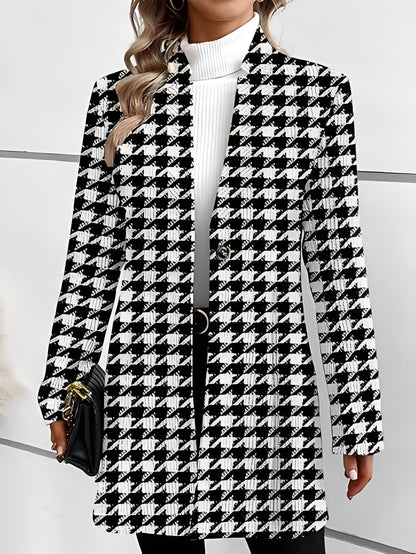 Tiffany - Stylowy, formalny długi blezer dla dam