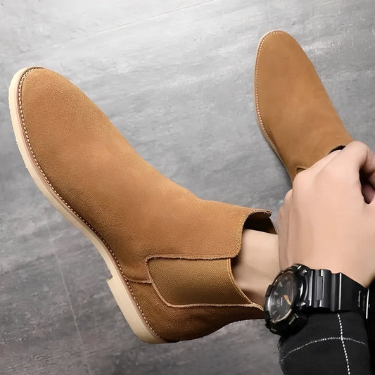 Willard - Stylowe Chelsea-buty z zamszu dla mężczyzn